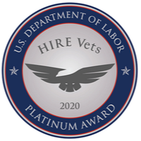 HIRE Vets Platinum Award US Department of Labor